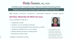 Desktop Screenshot of hollygenser.com