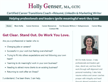 Tablet Screenshot of hollygenser.com